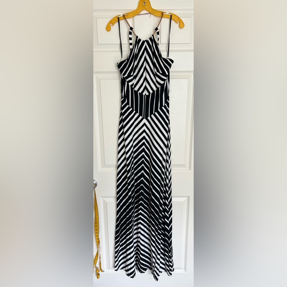 Bebe black and white maxi
